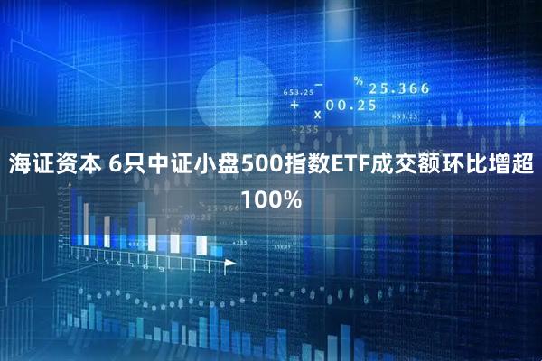 海证资本 6只中证小盘500指数ETF成交额环比增超100%