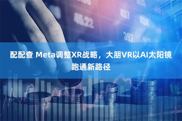 配配查 Meta调整XR战略，大朋VR以AI太阳镜跑通新路径